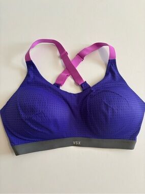 VSX Purple & Pink Supportive Sports Bra 36D